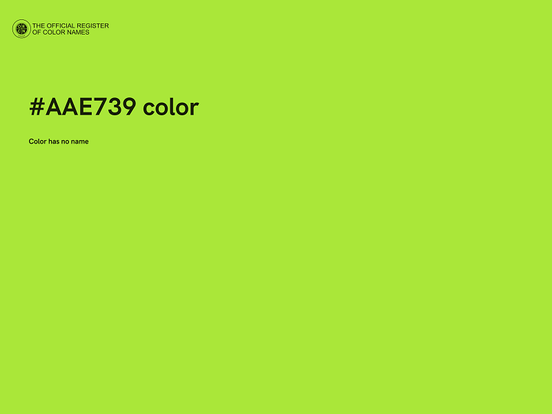 #AAE739 color image