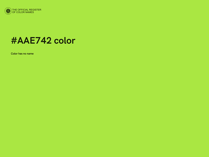 #AAE742 color image