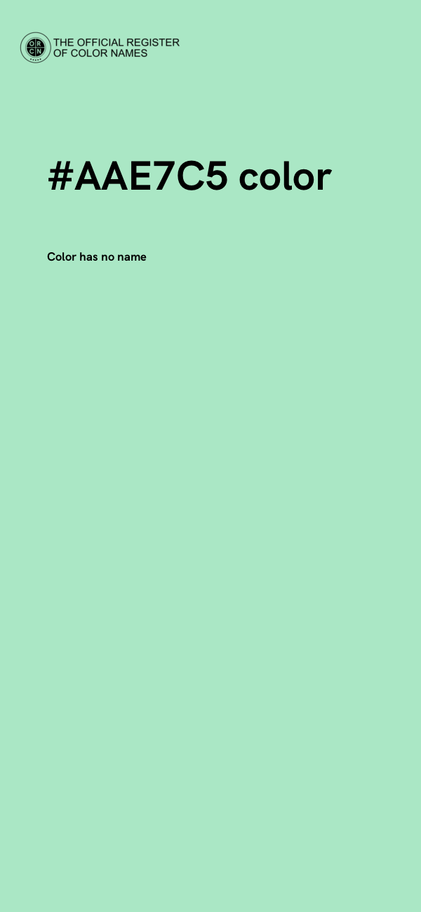 #AAE7C5 color image