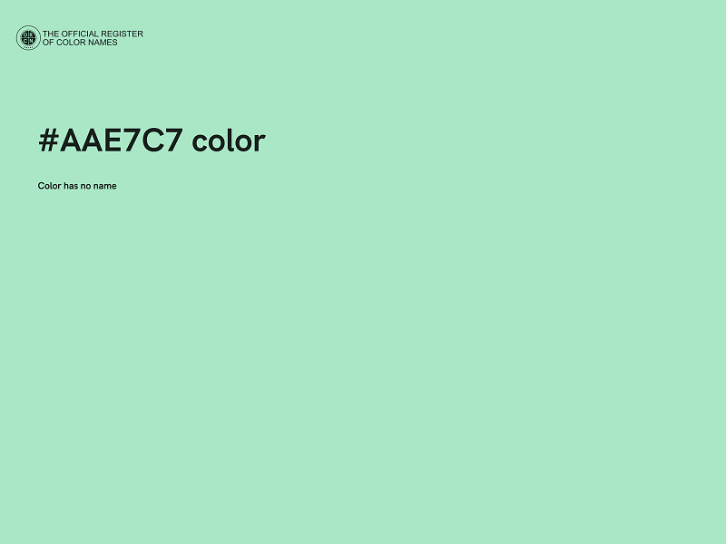 #AAE7C7 color image