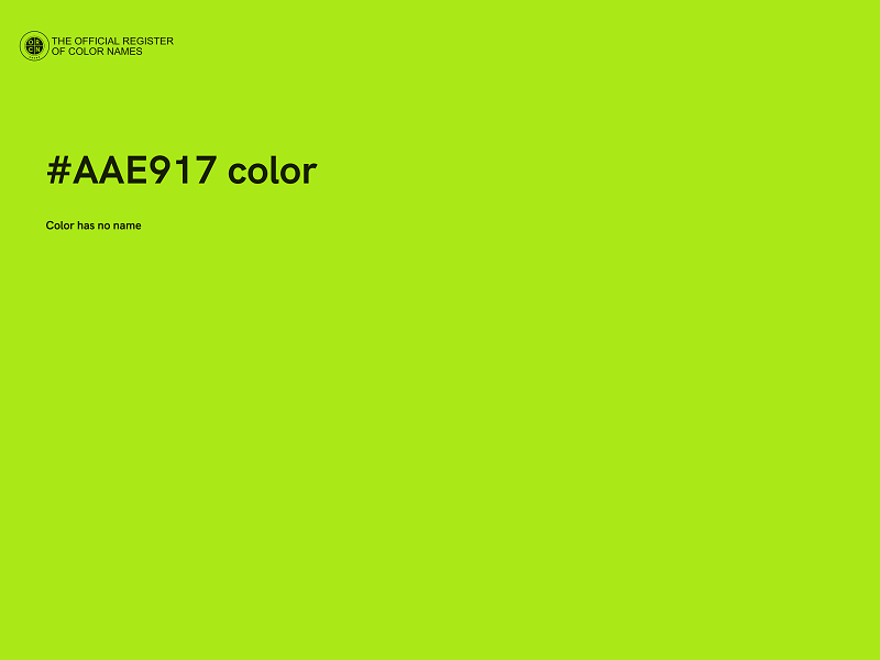 #AAE917 color image