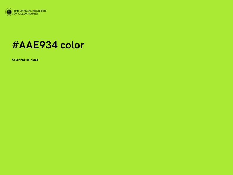 #AAE934 color image