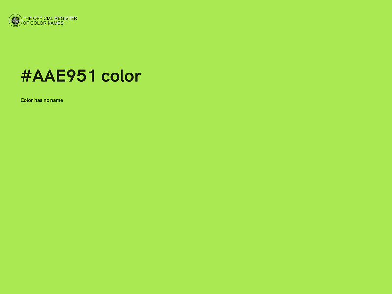 #AAE951 color image