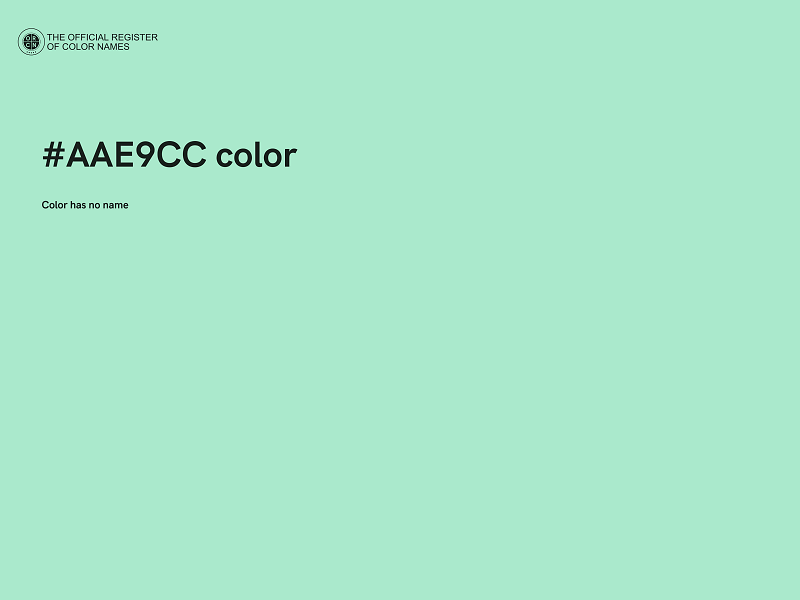 #AAE9CC color image