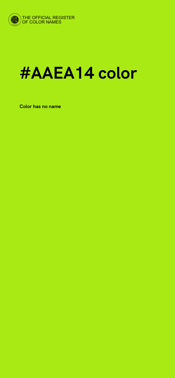 #AAEA14 color image
