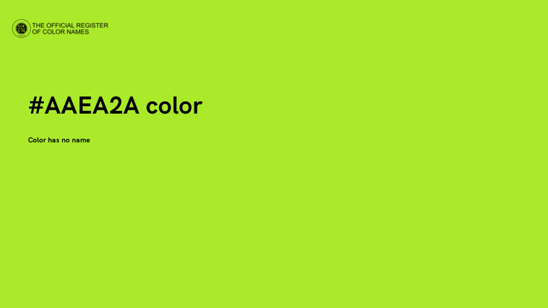 #AAEA2A color image