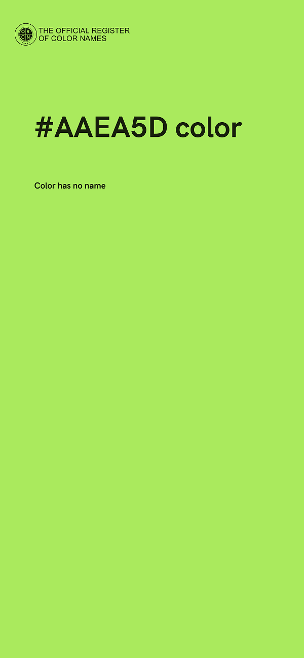 #AAEA5D color image