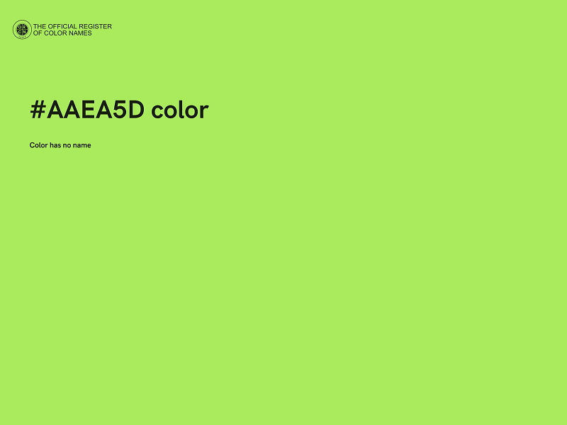 #AAEA5D color image