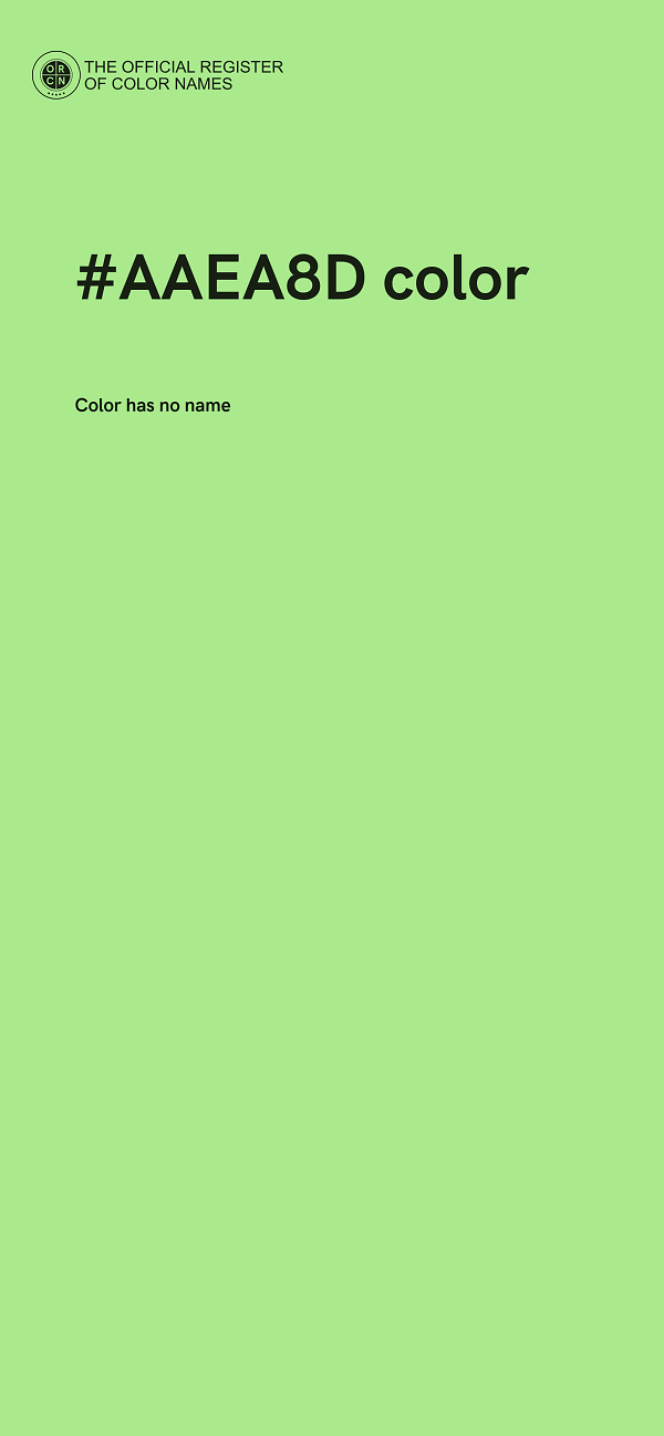 #AAEA8D color image