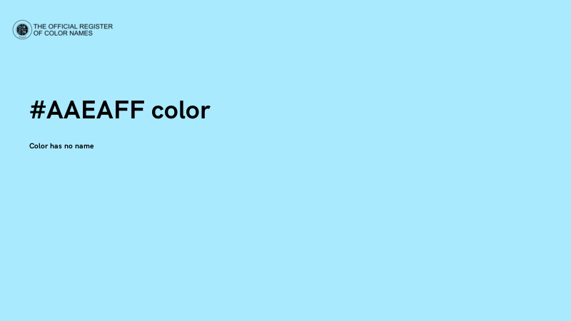 #AAEAFF color image