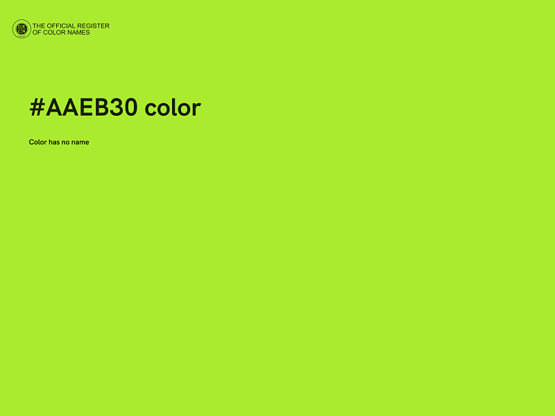 #AAEB30 color image