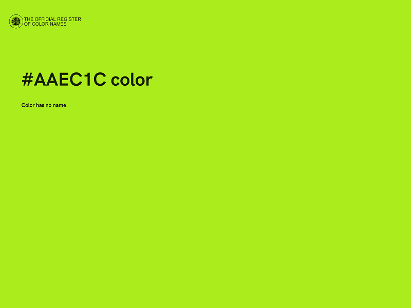 #AAEC1C color image