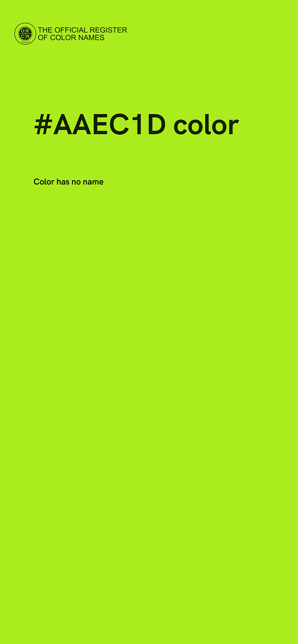 #AAEC1D color image