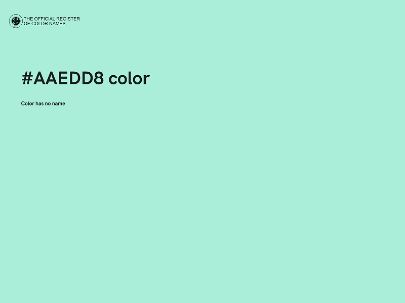 #AAEDD8 color image