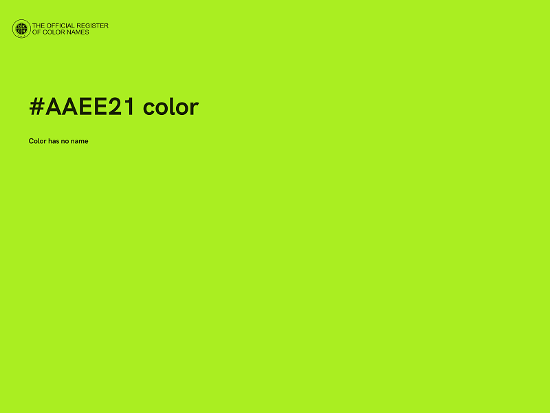 #AAEE21 color image