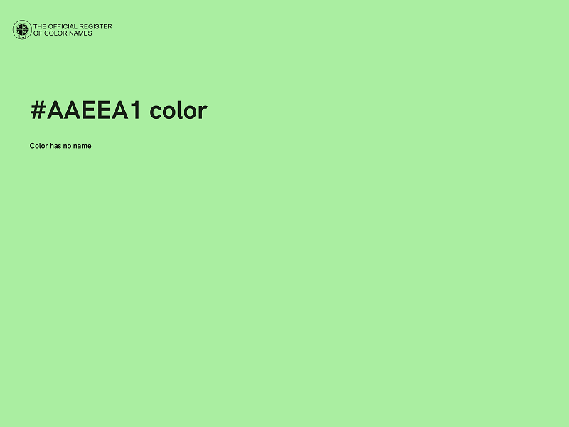 #AAEEA1 color image