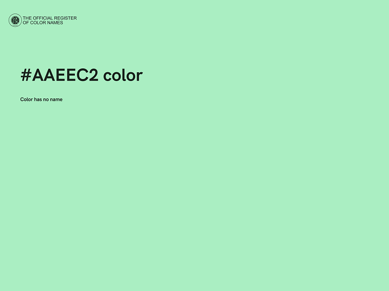 #AAEEC2 color image