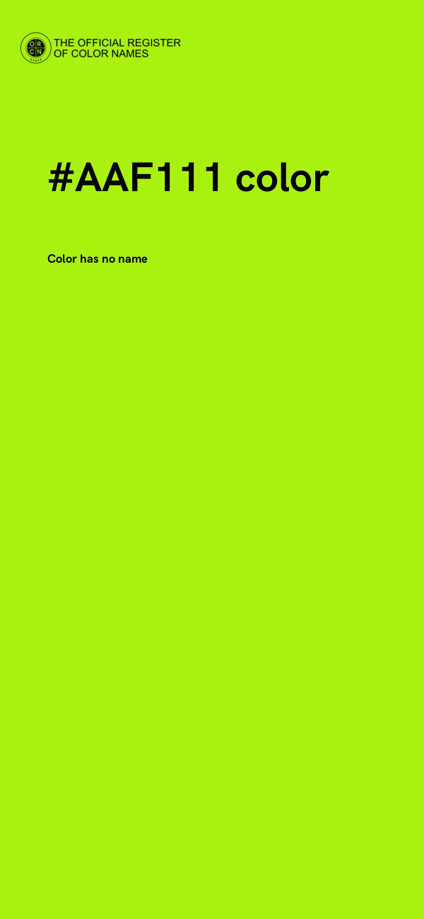 #AAF111 color image