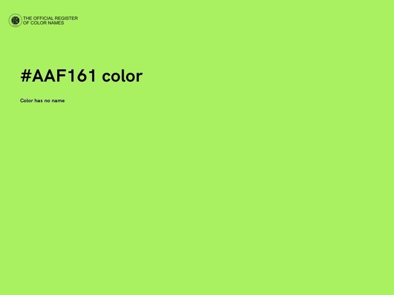 #AAF161 color image