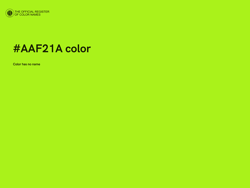 #AAF21A color image