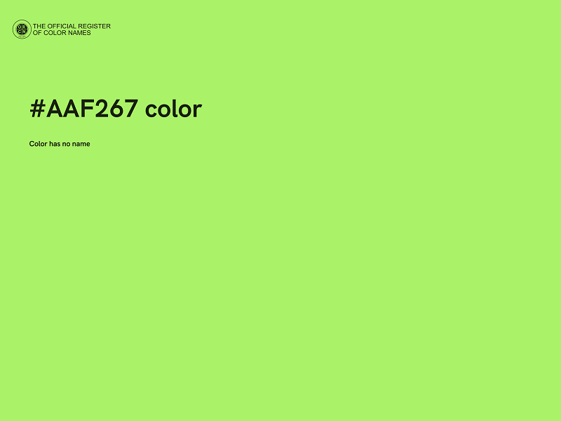 #AAF267 color image