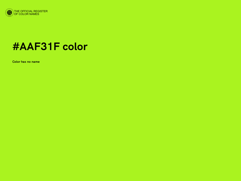 #AAF31F color image