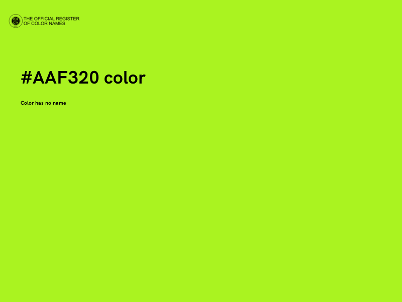 #AAF320 color image