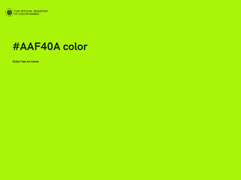 #AAF40A color image