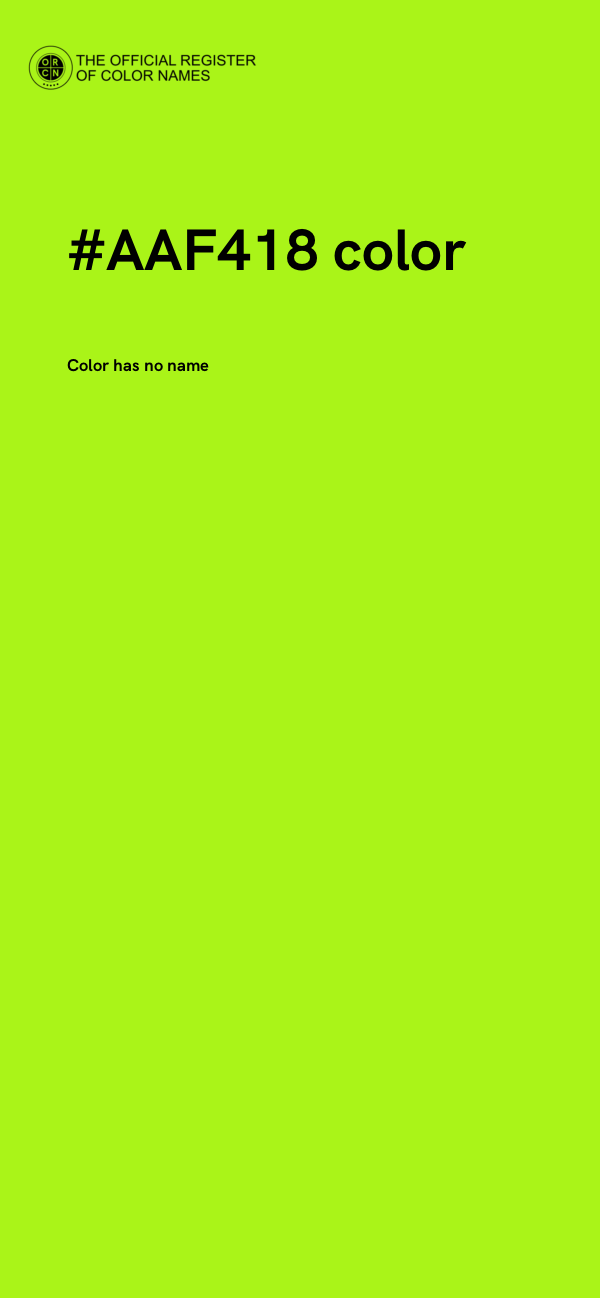 #AAF418 color image