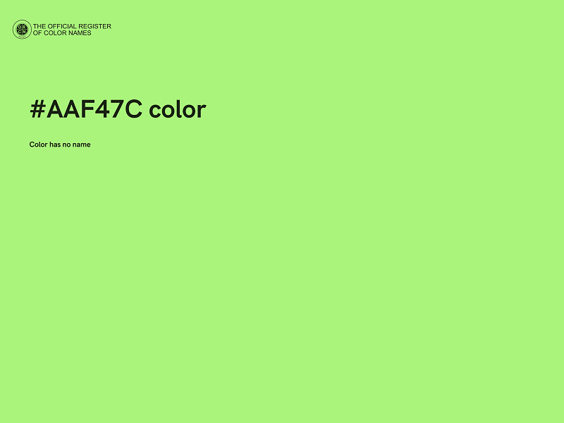 #AAF47C color image