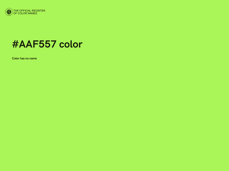 #AAF557 color image