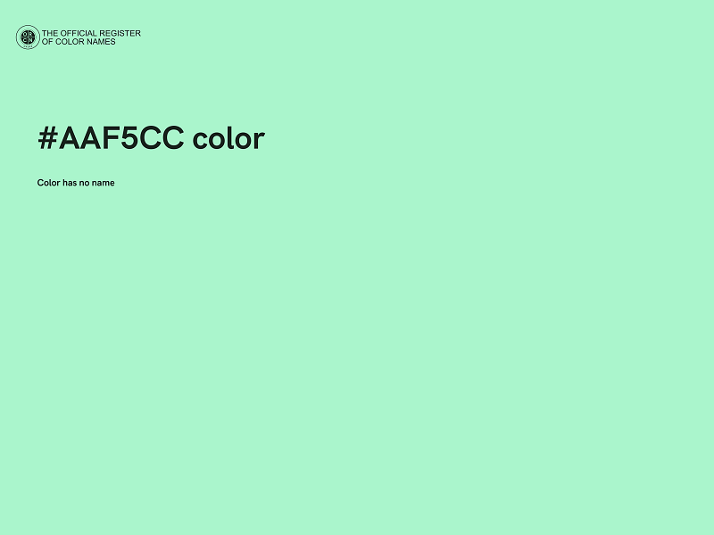 #AAF5CC color image