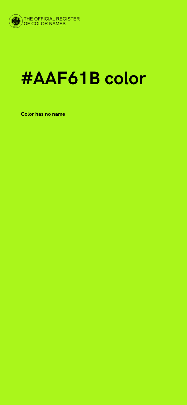 #AAF61B color image