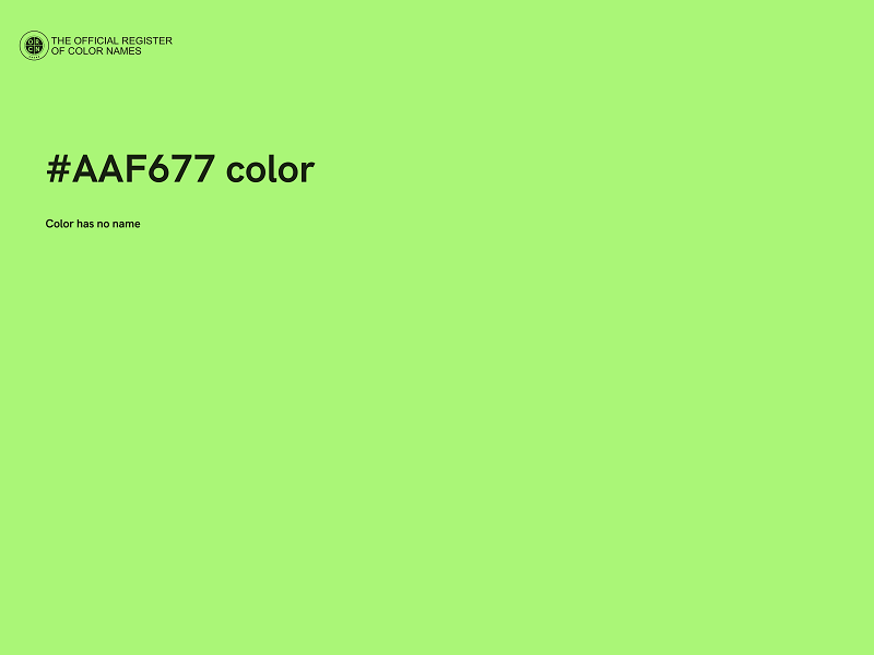 #AAF677 color image