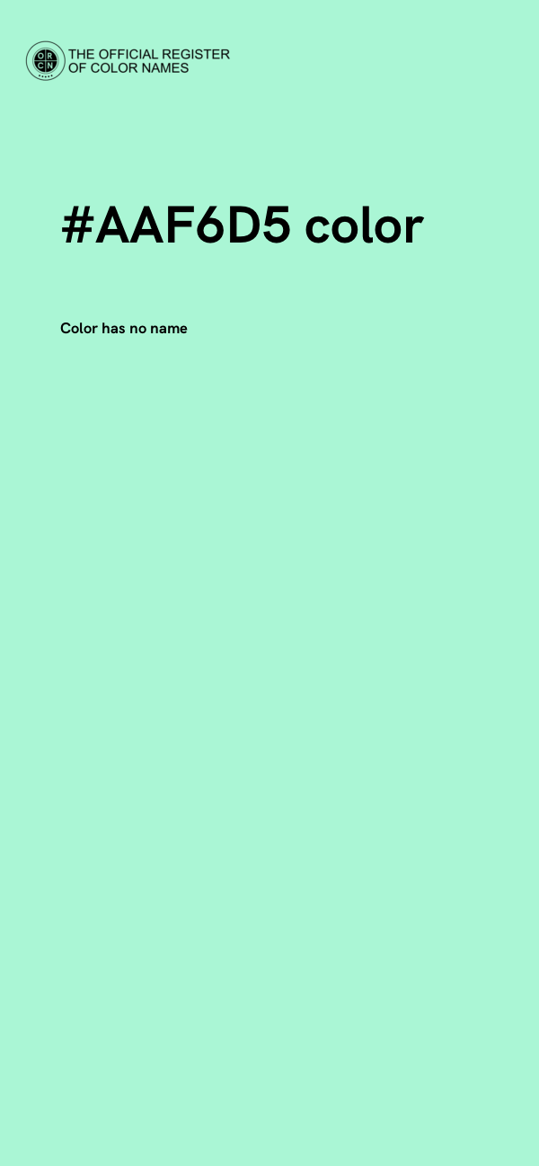 #AAF6D5 color image
