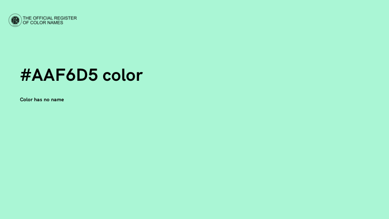 #AAF6D5 color image