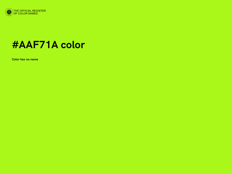 #AAF71A color image
