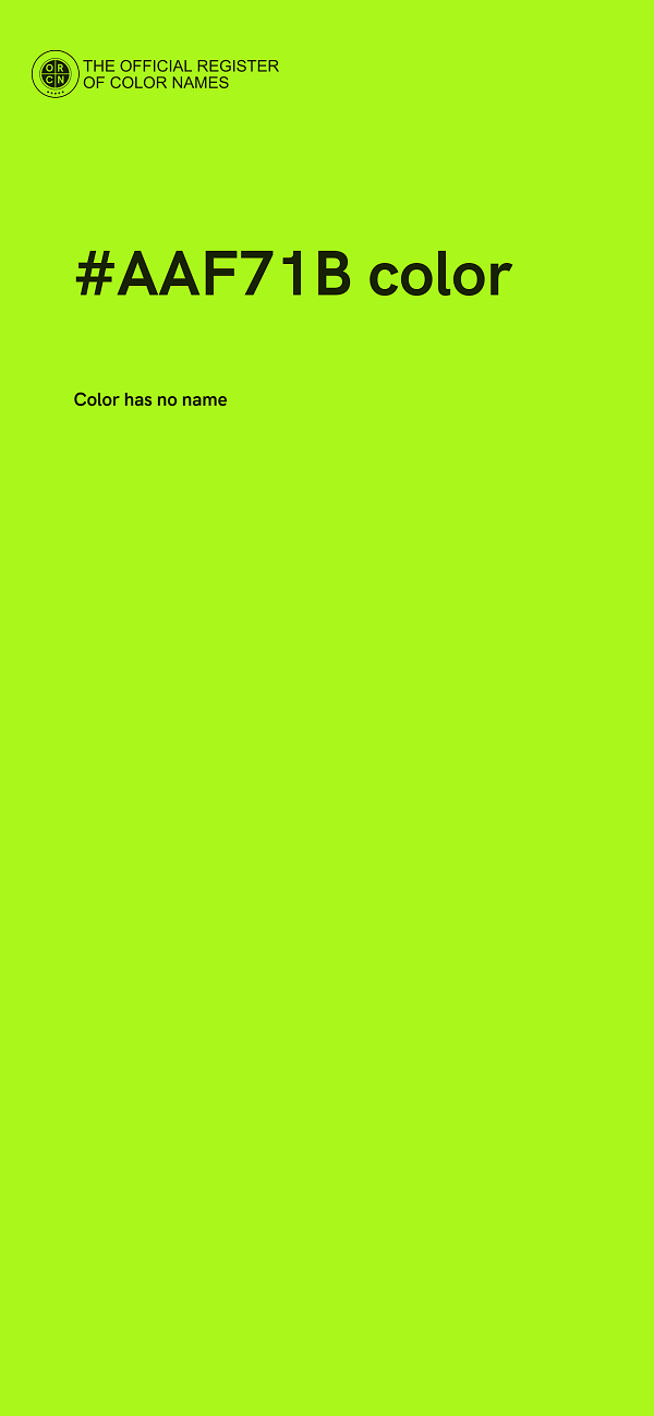 #AAF71B color image