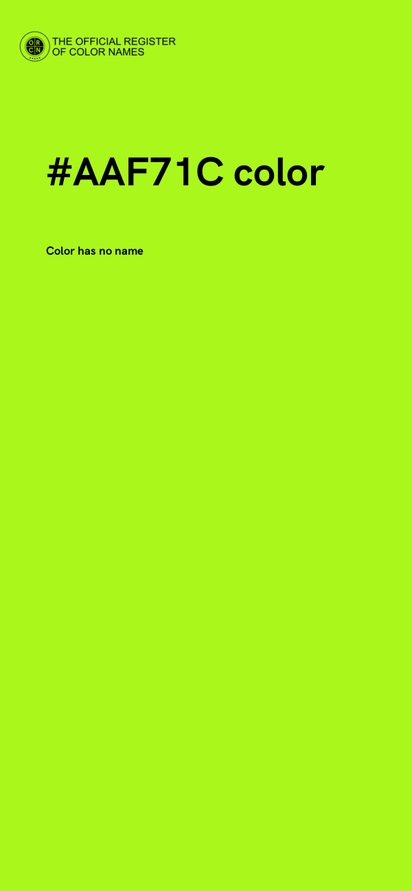 #AAF71C color image