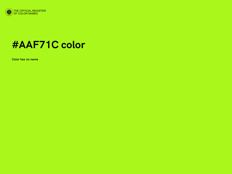 #AAF71C color image