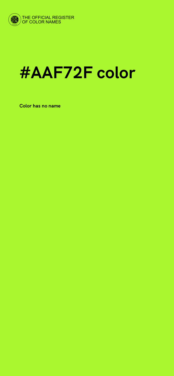 #AAF72F color image