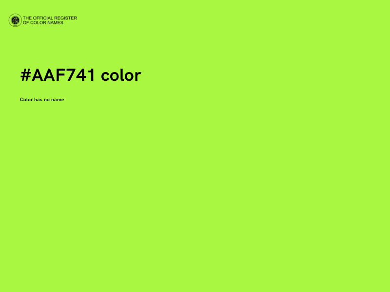 #AAF741 color image