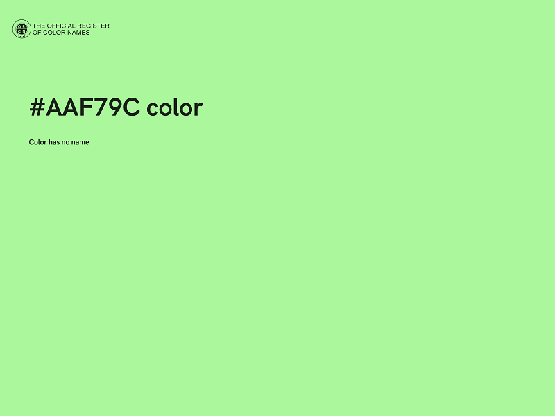 #AAF79C color image