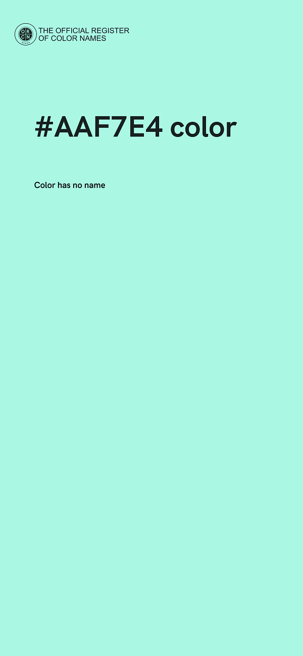 #AAF7E4 color image
