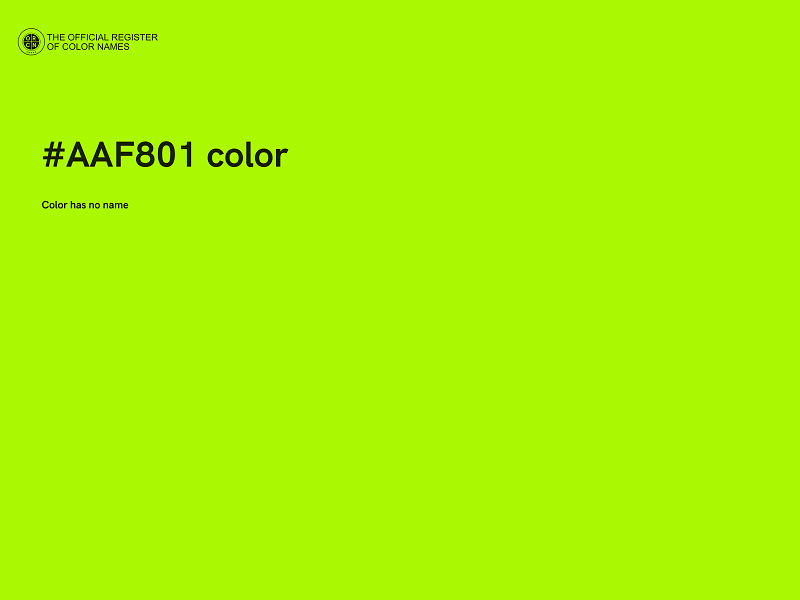 #AAF801 color image