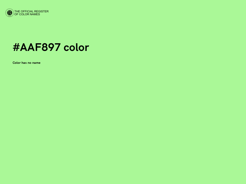 #AAF897 color image