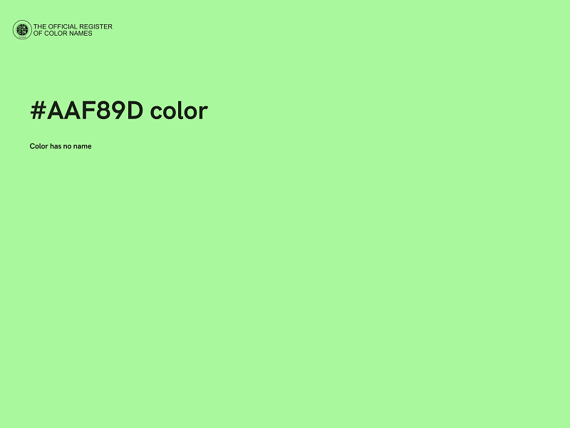 #AAF89D color image