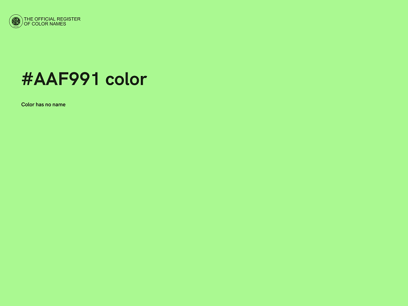 #AAF991 color image