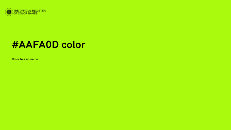#AAFA0D color image