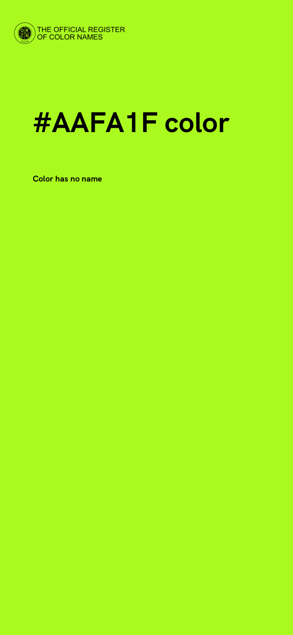 #AAFA1F color image